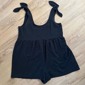 Urban Outfitters Tie Shoulder Romper